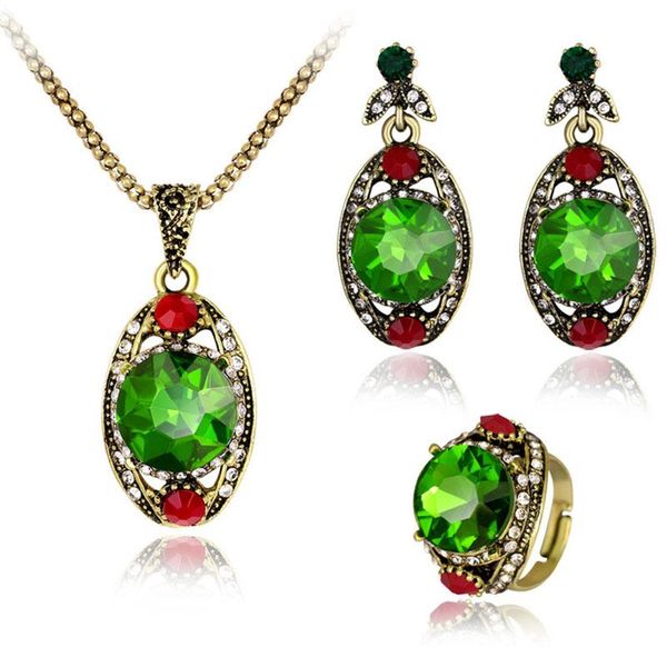earrings & necklace vintage crystal rhinestone jewelry sets pendant antique ring metal hollow leaf stud fashion accessory, Silver
earrings & necklace vintage crystal rhinestone jewelry sets pendant antique ring metal hollow leaf stud fashion accessory, Silver