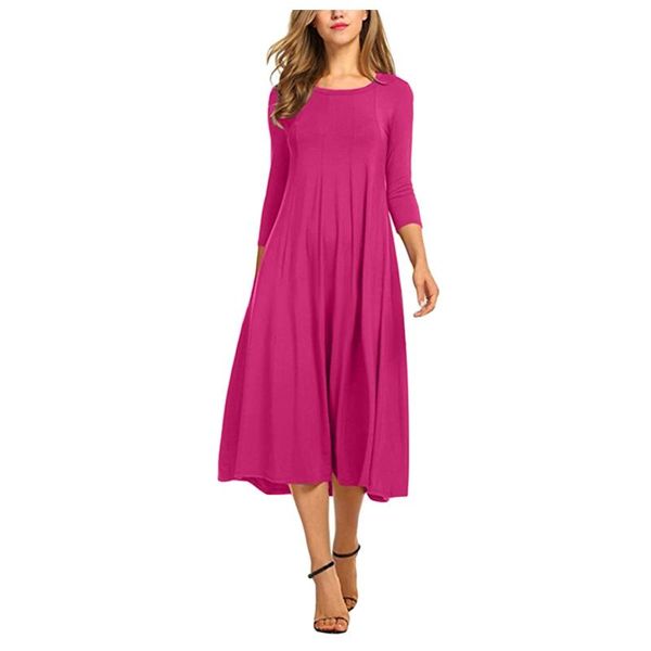 casual dresses womens solid dress pleated o-neck long sleeve mid-calf swing vintage holiday daily sundress vestido de mujer 2021, Black;gray
casual dresses womens solid dress pleated o-neck long sleeve mid-calf swing vintage holiday daily sundress vestido de mujer 2021, Black;gray