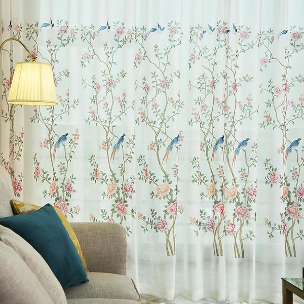 curtain & drapes hand-painted scenery voile curtains for living room flowers bird window tulle bedroom yarns 1pc
curtain & drapes hand-painted scenery voile curtains for living room flowers bird window tulle bedroom yarns 1pc