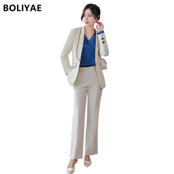 women's two piece pants boliyae elegant trouser suits autumn winter blazers with skirt fashion business jackets coat office outerwear c, White
women's two piece pants boliyae elegant trouser suits autumn winter blazers with skirt fashion business jackets coat office outerwear c, White