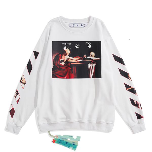 autumn and winter 2021 new off caravaggio religious oil painting series round neck pullover terry sweater batch, Black
autumn and winter 2021 new off caravaggio religious oil painting series round neck pullover terry sweater batch, Black