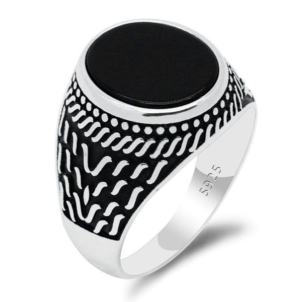 cluster rings punk men ring 925 sterling silver natural black onyx stone male retro tassel design turkish handmade gemstone jewelry gift, Golden;silver
cluster rings punk men ring 925 sterling silver natural black onyx stone male retro tassel design turkish handmade gemstone jewelry gift, Golden;silver