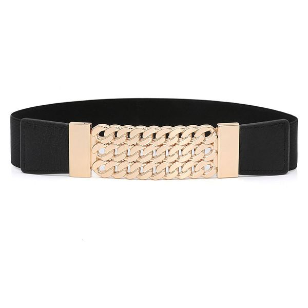 metal button sequin decorative belt women's waist dress accessories fashion versatile elastic, Black;brown 
metal button sequin decorative belt women's waist dress accessories fashion versatile elastic, Black;brown