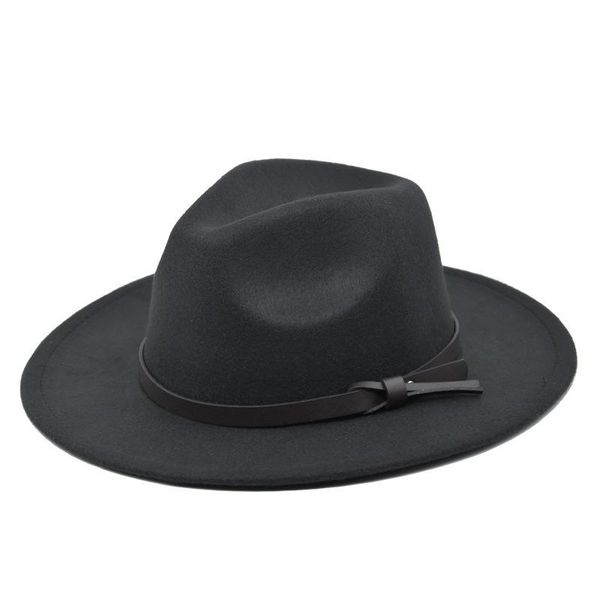 wide brim hats men women vintage fedoras for autumn winter imitation woolen hat bowler lady casual panama jazz, Blue;gray
wide brim hats men women vintage fedoras for autumn winter imitation woolen hat bowler lady casual panama jazz, Blue;gray