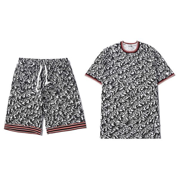 21ss mens tracksuits letter printed short sleeves t-shirts + lace-up shorts striped side youth casual style fashion men two pieces suits, Gray
21ss mens tracksuits letter printed short sleeves t-shirts + lace-up shorts striped side youth casual style fashion men two pieces suits, Gray