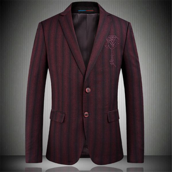 elegant rose printing wine red striped suit coat jacket 4xl fashion spring burgundy dresses b990, White;black
elegant rose printing wine red striped suit coat jacket 4xl fashion spring burgundy dresses b990, White;black