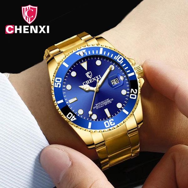 wristwatches luxury men watch 2021 gold blue brand fashion male quartz man full steel sport waterproof clock relojes, Slivery;brown
wristwatches luxury men watch 2021 gold blue brand fashion male quartz man full steel sport waterproof clock relojes, Slivery;brown