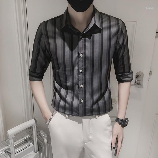 men's casual shirts style 2021 summer striped shirt slim short sleeve british -3xl, White;black
men's casual shirts style 2021 summer striped shirt slim short sleeve british -3xl, White;black