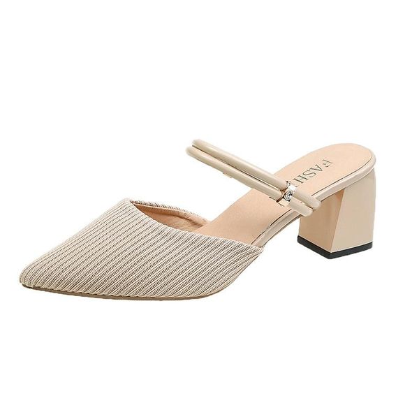 weare two closed toe sandals med high heels 2021 summer sale of women's shoes suit female beige shallow mouth medium for ladies, Black
weare two closed toe sandals med high heels 2021 summer sale of women's shoes suit female beige shallow mouth medium for ladies, Black