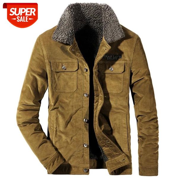 Winter Corduroy Thicken Fleece Mens Jacket Coat Fur Collar Military Bomber pilot Jacket Chaqueta hombre Plus Size 4XL #r01s, Black;brown
Winter Corduroy Thicken Fleece Mens Jacket Coat Fur Collar Military Bomber pilot Jacket Chaqueta hombre Plus Size 4XL #r01s, Black;brown