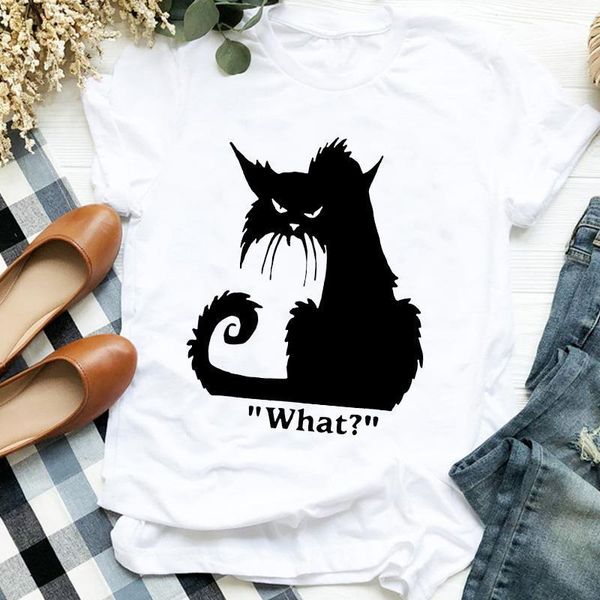 women lady cat cartoon fashion 90s clothing fall halloween print t tee womens tshirt female shirt clothes graphic t-shirt, White
women lady cat cartoon fashion 90s clothing fall halloween print t tee womens tshirt female shirt clothes graphic t-shirt, White