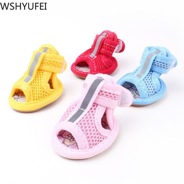 dog apparel 4pcs/lot casual anti-slip small shoes cute pet shoe spring summer breathable soft mesh sandals candy colors
dog apparel 4pcs/lot casual anti-slip small shoes cute pet shoe spring summer breathable soft mesh sandals candy colors