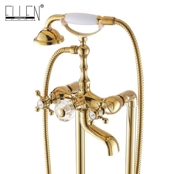 vidric bathroom golden floor stand faucet telephone type bath shower mixer brass shower set luxury bathtub tap 901
vidric bathroom golden floor stand faucet telephone type bath shower mixer brass shower set luxury bathtub tap 901