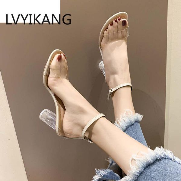 dress shoes est women pumps celebrity wearing simple style pvc clear transparent strappy buckle sandals high heels woman sexy, Black
dress shoes est women pumps celebrity wearing simple style pvc clear transparent strappy buckle sandals high heels woman sexy, Black