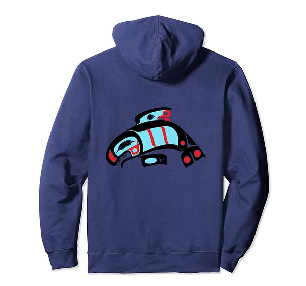 orca killer whale - nw coast indian style formline design pullover hoodie, White;black
orca killer whale - nw coast indian style formline design pullover hoodie, White;black
