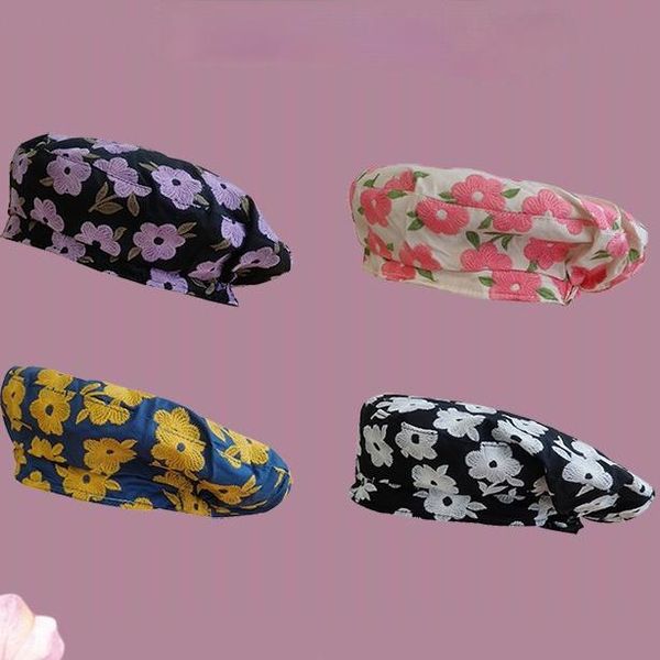 berets spring and summer lace beret painter sboy version retro fashion octagonal cap flower embroidery, Blue;gray
berets spring and summer lace beret painter sboy version retro fashion octagonal cap flower embroidery, Blue;gray