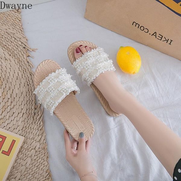 slippers 2021 summer pearl weaving sandals and korean fashion flat beach outdoor women's, Black
slippers 2021 summer pearl weaving sandals and korean fashion flat beach outdoor women's, Black