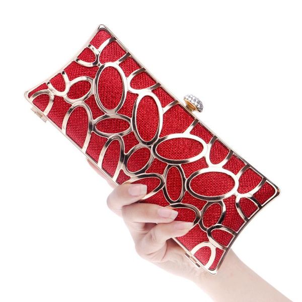 evening bags style hollow-out metal dinner bag female european and american banquet dress handbag
evening bags style hollow-out metal dinner bag female european and american banquet dress handbag