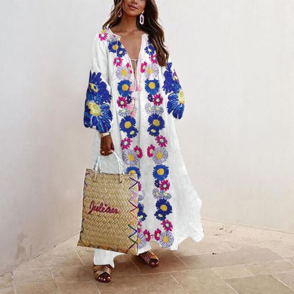 casual dresses dames jurken 2021 summer fashion women floral print bohemian beach long sleeve plus size mujer maxi dress #t1, Black;gray
casual dresses dames jurken 2021 summer fashion women floral print bohemian beach long sleeve plus size mujer maxi dress #t1, Black;gray