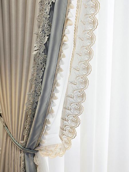 curtain & drapes french modern imitation silk curtains for living dining room bedroom shading gray light luxury stitching lace high-end roma
curtain & drapes french modern imitation silk curtains for living dining room bedroom shading gray light luxury stitching lace high-end roma