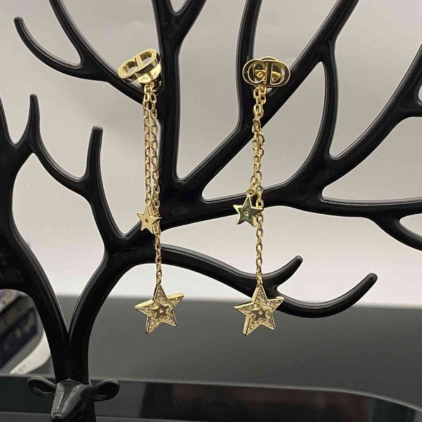 chandeliers earrings dijia / djia diamond studded five pointed star tassel women's net red letter pearl, Silver
chandeliers earrings dijia / djia diamond studded five pointed star tassel women's net red letter pearl, Silver