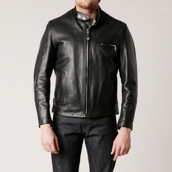 men's leather & faux yrjapan .quality horsehide jacket,classic cafe racer outwear,fashion man genuine coat,thick, Black
men's leather & faux yrjapan .quality horsehide jacket,classic cafe racer outwear,fashion man genuine coat,thick, Black