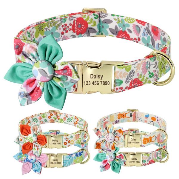 personalized dog collar custom pet tag collar with flower puppy nameplate id for small medium large big dogs engraved
personalized dog collar custom pet tag collar with flower puppy nameplate id for small medium large big dogs engraved