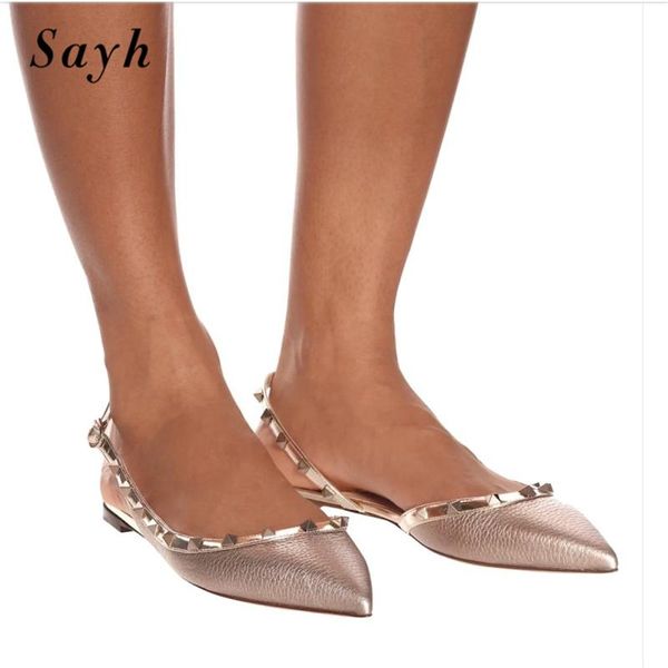 women brand flats sandals summer rivet shoes leather casual leisure shoes girls pointed dance 34-43, Black
women brand flats sandals summer rivet shoes leather casual leisure shoes girls pointed dance 34-43, Black