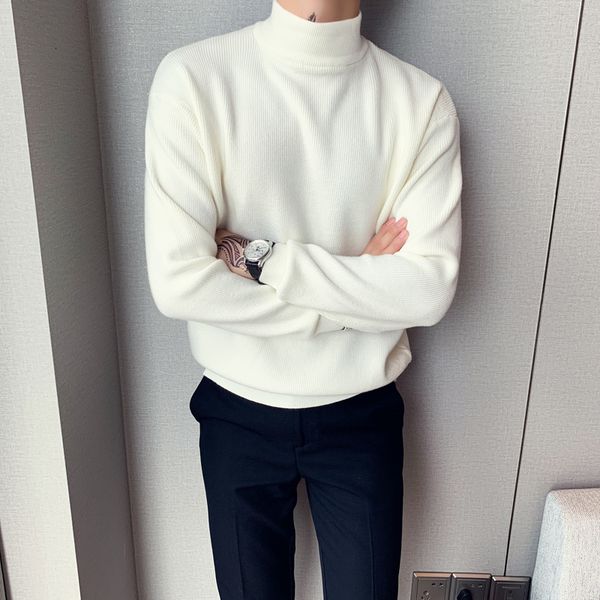 British Style New Fashionable Winter 2021 Loosened Turtleneck Solid All Casual Games Sweater for Men's Clothes 5-color 4xl X23M, White;black
British Style New Fashionable Winter 2021 Loosened Turtleneck Solid All Casual Games Sweater for Men's Clothes 5-color 4xl X23M, White;black