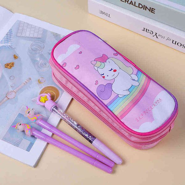 pencil cases large capacity cartoon unicorn stationery dinosaur cil box double layer student junior high school oxford cloth pen bag
pencil cases large capacity cartoon unicorn stationery dinosaur cil box double layer student junior high school oxford cloth pen bag