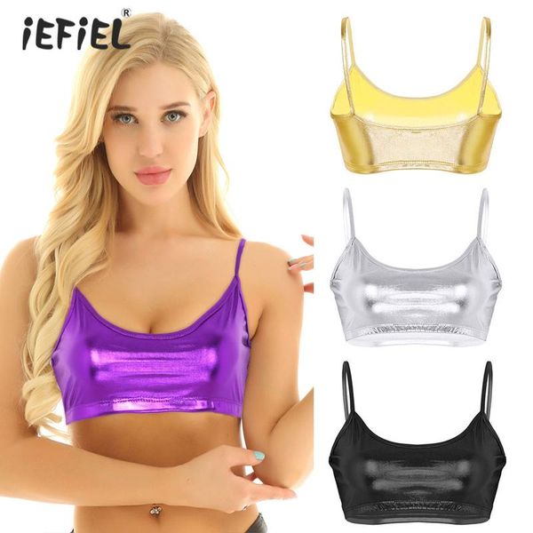 bras sets womens shiny metallic crop rave outfit clubwear spaghetti straps deep u neck lingerie slim fit camisole vest tank, Red;black
bras sets womens shiny metallic crop rave outfit clubwear spaghetti straps deep u neck lingerie slim fit camisole vest tank, Red;black