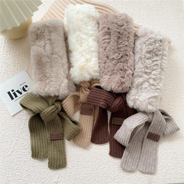 scarves winter women warm faux fur collar scarf shawl with knitted neck warmer scarfs for girls 2021, Blue;gray
scarves winter women warm faux fur collar scarf shawl with knitted neck warmer scarfs for girls 2021, Blue;gray