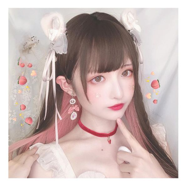 synthetic wigs difei girl wig silky straight hair with bangs cute lolita cosplay party high temperature and heat resistance, Black
synthetic wigs difei girl wig silky straight hair with bangs cute lolita cosplay party high temperature and heat resistance, Black