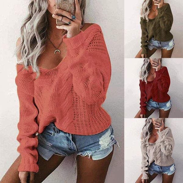 women's sweaters sweater ladies loose long sleeves v neck cutout knitted jumper pullover womens pullovers winter clothes js0009, White;black
women's sweaters sweater ladies loose long sleeves v neck cutout knitted jumper pullover womens pullovers winter clothes js0009, White;black