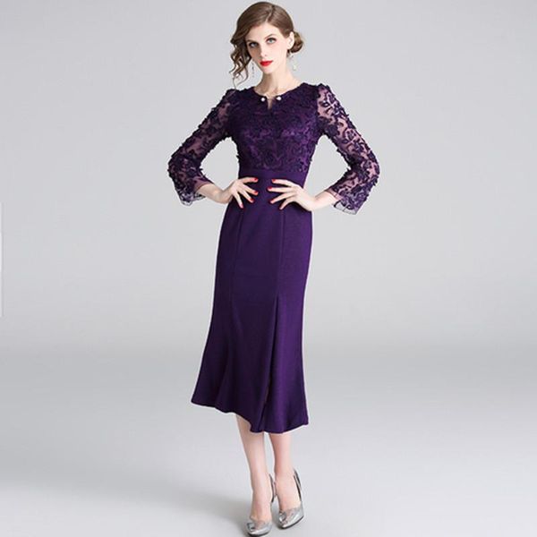 casual dresses autumn winter pattern women's fashion mesh embroidery medium length dress female neckline opening fork fishtail, Black;gray
casual dresses autumn winter pattern women's fashion mesh embroidery medium length dress female neckline opening fork fishtail, Black;gray