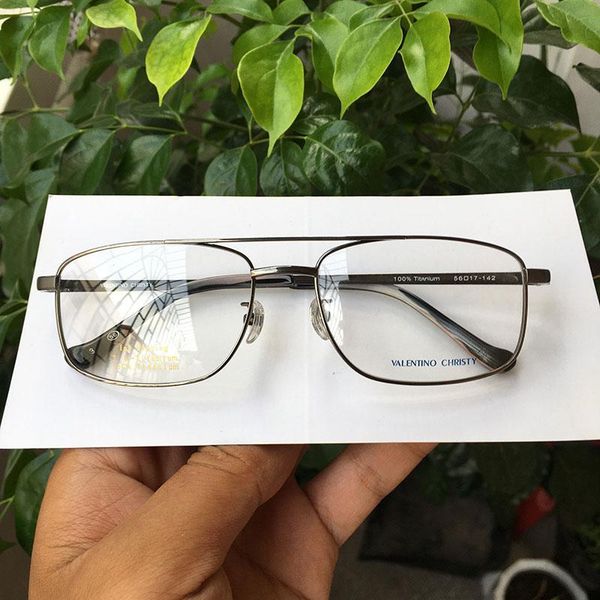 fashion sunglasses frames japan pure titanium glasses men large size, Black