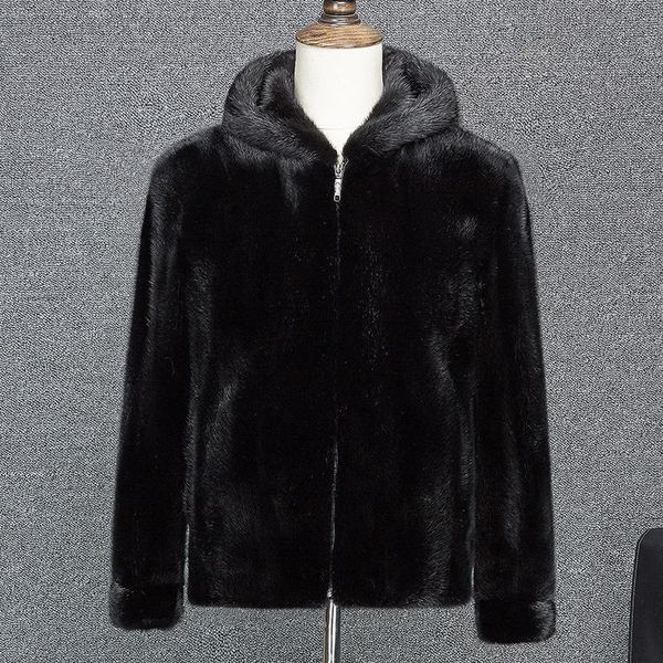 men's jackets mink coats male piece of hooded fur big yards in the fall and winter 2021, Black;brown
men's jackets mink coats male piece of hooded fur big yards in the fall and winter 2021, Black;brown