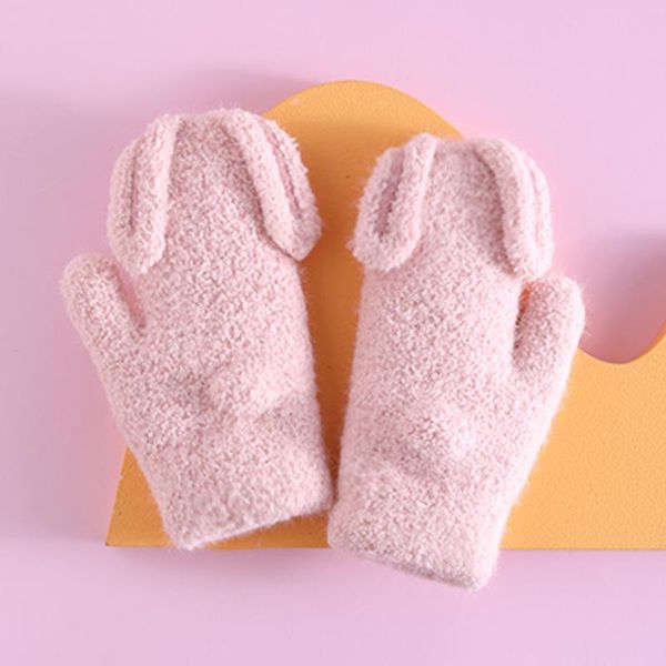 children's mittens cute cartoon ears warm plush girls gloves winter outdoor keep 3-8 years children, White
children's mittens cute cartoon ears warm plush girls gloves winter outdoor keep 3-8 years children, White