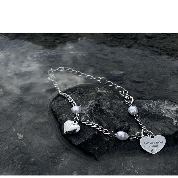 pendant necklaces stainless steel love clavicle chain lady pearl necklace accessories jewelry gift, Silver
pendant necklaces stainless steel love clavicle chain lady pearl necklace accessories jewelry gift, Silver