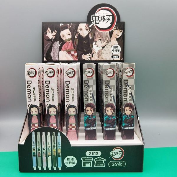 gel pens 36 pcs/lot cute demon slayer blind box pen 0.5 mm black ink neutral school writing supply promotional gift
gel pens 36 pcs/lot cute demon slayer blind box pen 0.5 mm black ink neutral school writing supply promotional gift