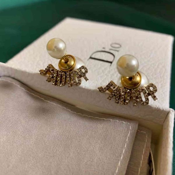 earrings charm studd family / di 2021 back hanging pearl net red same bronze full diamond letter, Golden
earrings charm studd family / di 2021 back hanging pearl net red same bronze full diamond letter, Golden