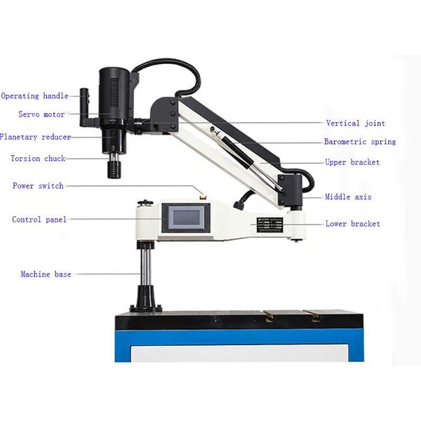 pneumatic tools ce 220v m6-m24 vertical type electric tapping machine tapper tool machine-working taps threading
pneumatic tools ce 220v m6-m24 vertical type electric tapping machine tapper tool machine-working taps threading