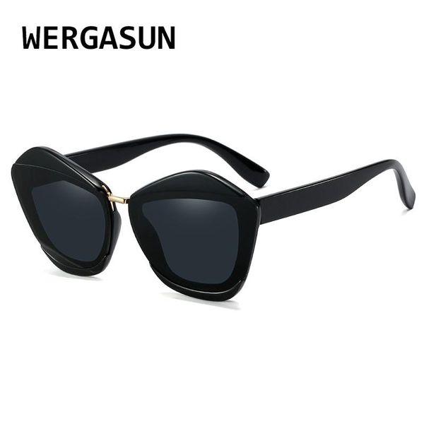 sunglasses wergasun fashion cat eye women sun glasses female big shades ladies feminino, White;black
sunglasses wergasun fashion cat eye women sun glasses female big shades ladies feminino, White;black