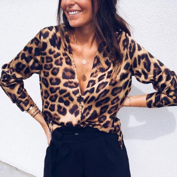 casual leopard print for women autumn fashion office lady blouse blusas v neck long sleeve female shirt1, White
casual leopard print for women autumn fashion office lady blouse blusas v neck long sleeve female shirt1, White