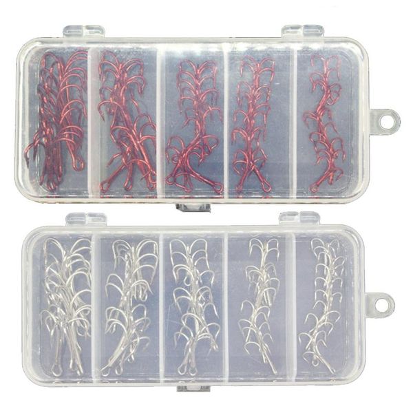 fishing hooks 50pcs/lot treble hook in box high carbon steel barbed tackle white/red with g99d
fishing hooks 50pcs/lot treble hook in box high carbon steel barbed tackle white/red with g99d