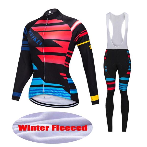 racing sets wolfkei women winter thermal fleece cycling jersey ropa ciclismo/mountain bib tights set/quick-dry bike clothing sportswear, Black;blue
racing sets wolfkei women winter thermal fleece cycling jersey ropa ciclismo/mountain bib tights set/quick-dry bike clothing sportswear, Black;blue