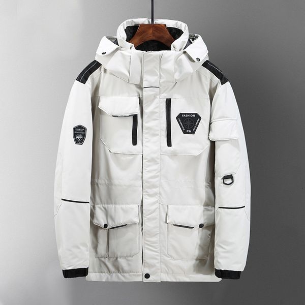 -20 Degrees Men's Winter White Duck Down Jacket Thick Snow Parka Coats for Mens Camouflage Wind Breaker Brand Hooded, Black
-20 Degrees Men's Winter White Duck Down Jacket Thick Snow Parka Coats for Mens Camouflage Wind Breaker Brand Hooded, Black