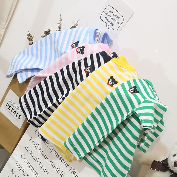 cartoon girls t-shirt ready bear embroidery 2021 stripe to go summer children's short sleeve top, Black;white
cartoon girls t-shirt ready bear embroidery 2021 stripe to go summer children's short sleeve top, Black;white