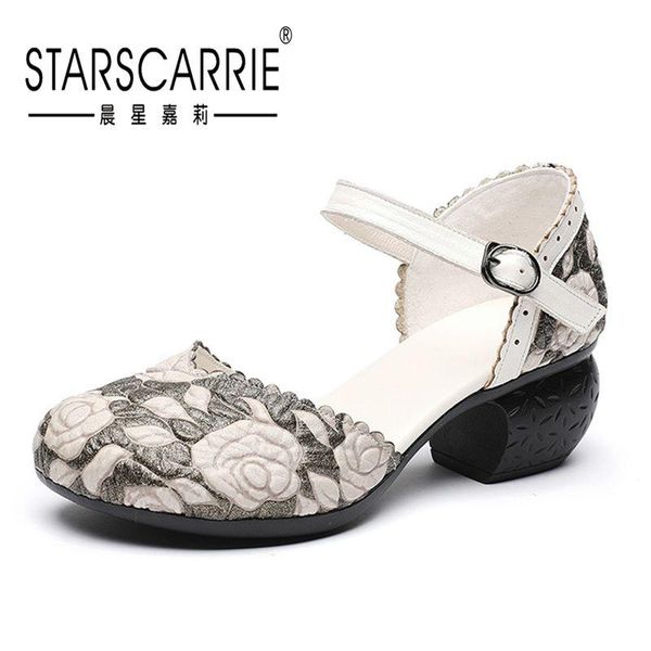 2021 summer new retro art embossed thick middle heel national style hollow handmade mother shoes sandals female, Black
2021 summer new retro art embossed thick middle heel national style hollow handmade mother shoes sandals female, Black