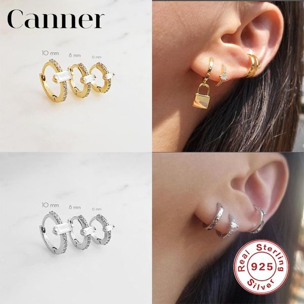 hoop & huggie canner 6/8/10mm 925 sterling silver earrings for women luxury rectangular zircon fine jewelry pendientes w5, Golden;silver
hoop & huggie canner 6/8/10mm 925 sterling silver earrings for women luxury rectangular zircon fine jewelry pendientes w5, Golden;silver